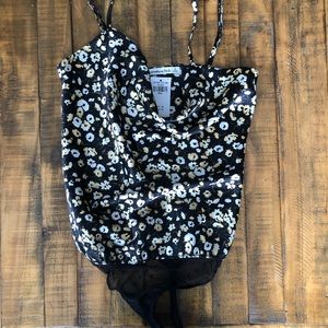 A&F drapery cami bodysuit - small
